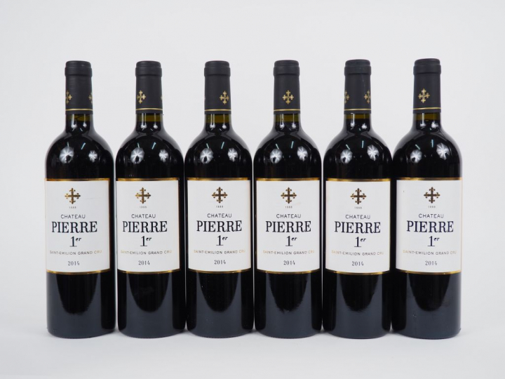 6 BOUTEILLES CHÂTEAU PIERRE 1er ST EMILION GC - 2014