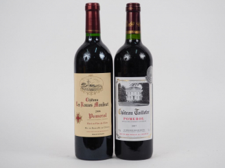 Vente aux enchères 2 BOUTEILLES POMEROL : 1 CHÂTEAU TAILLEFER 2007 - 1 CHÂTEAU LES ROUZES
