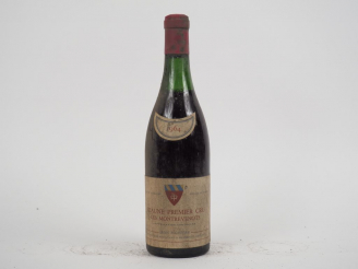 Vente aux enchères 1 BOUTEILLE BEAUNE 1er CRU 'LES MONTREVENOTS' J. MONNIER - 1964 - 4 CM