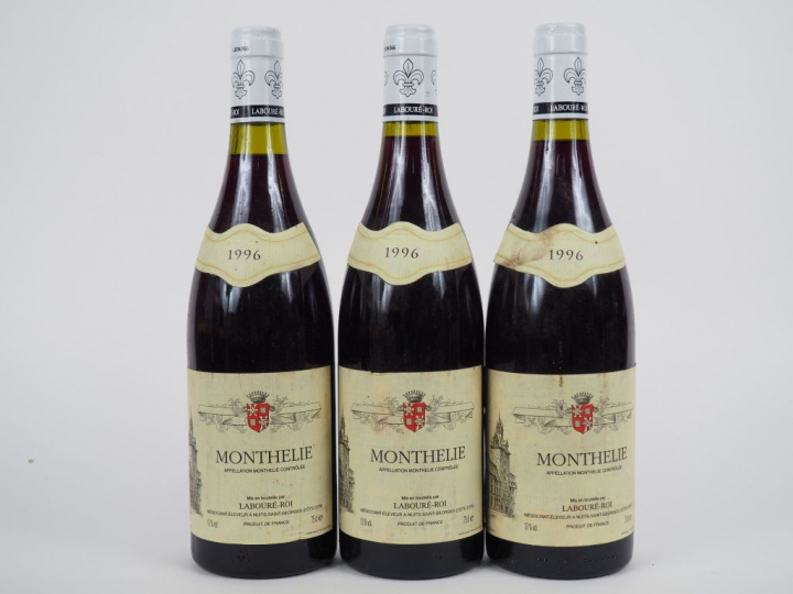 3 BOUTEILLES MONTHELIE LABOURE ROI - 1996