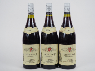 Vente aux enchères 3 BOUTEILLES MONTHELIE LABOURE ROI - 1996