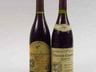 Vente aux enchères 2 BOUTEILLES CHARMES CHAMBERTIN GC H. PERROT MINOT - 1 de 1989/1 de 19