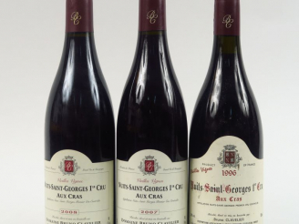 Vente aux enchères 3 BOUTEILLE NUITS ST GEORGES 1er CRU 'AUX CRAS' V.V. B. CLAVELIER - 1 