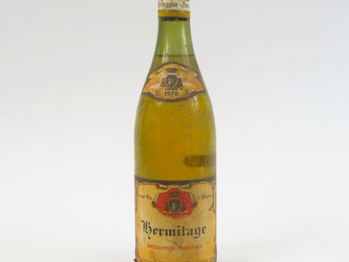 1 BOUTEILLE HERMITAGE BLANC BOISSY DELAYGUES - 1970 - 3 CM