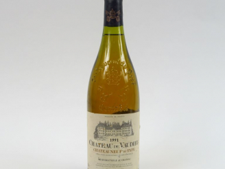 Vente aux enchères 1 BOUTEILLE CHÂTEAUNEUF DU PAPE BLANC CHÂTEAU DE VAUDIEU - 1991