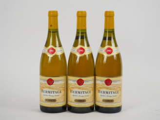 Vente aux enchères 3 BOUTEILLES HERMITAGE BLANC GUIGAL - 1995