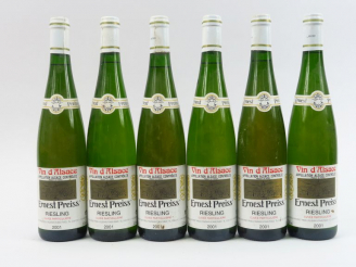 Vente aux enchères 6 BOUTEILLES RIESLING 'CUVEE PARTICULIERE' E. PREISS - 2001