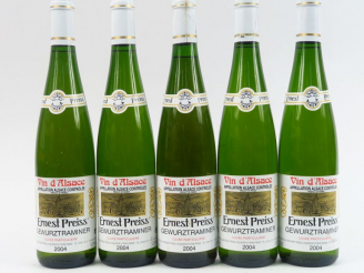 Vente aux enchères 5 BOUTEILLES GEWURZTRAMINER 'CUVEE PARTICULIERE' E. PREISS - 2004