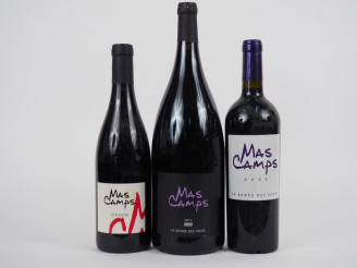 Vente aux enchères 3 BOUTEILLES 'LA ROSE DES VENTS' MAS CAMPS CÔTES DU ROUSSILLON - 1 MAG