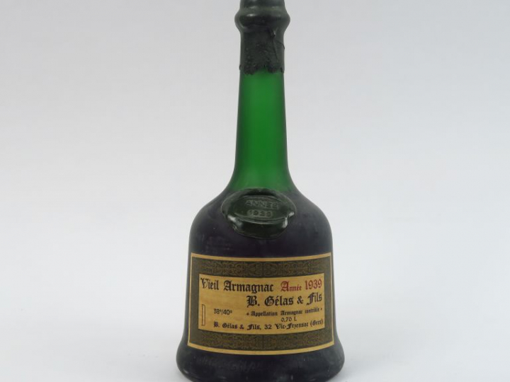 1 BOUTEILLE ARMAGNAC GELAS   FILS - 1939