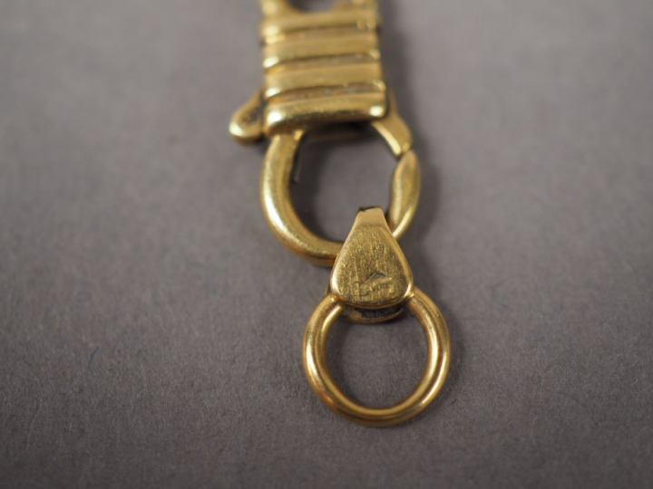 Bracelet souple en or jaune.  Poids. 7,32 g (maillon à refixer)