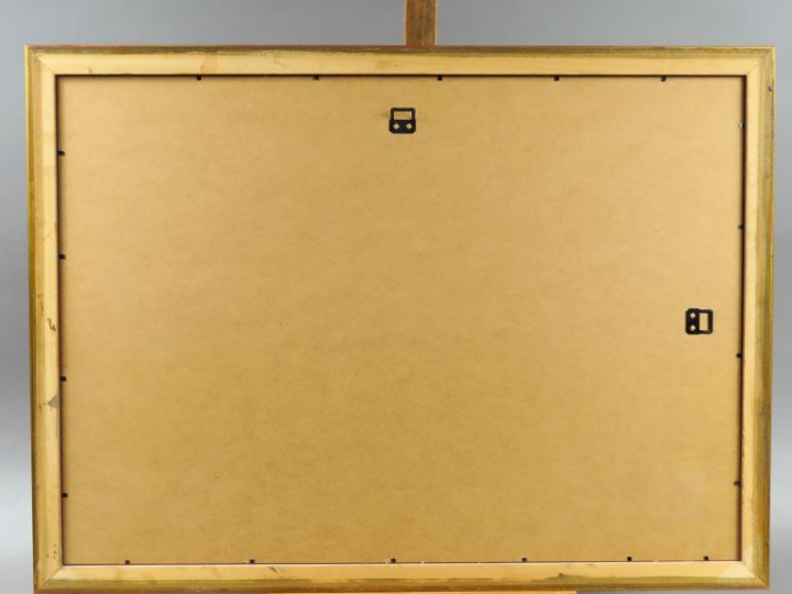 Ecole provençale ou italienne XIXe. "Manadiers et leur troupeau".  Des