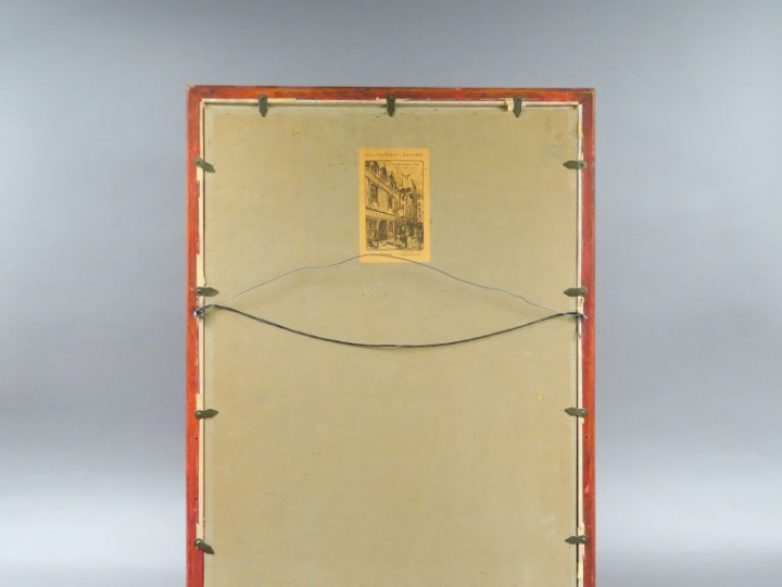 BRADFORD-JOHNSON.  "Portrait d'homme à la moustache". Dessin, signé en