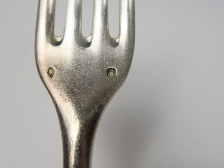 Partie de ménagère en argent de style Louis XVI , poinçon Minerve, mod
