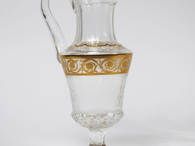 SAINT LOUIS. Service de verres en cristal modèle "Thistle" comprenant 