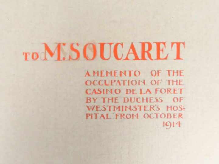 Album de 18 photographies "Memento of the occupation of the Casino de 