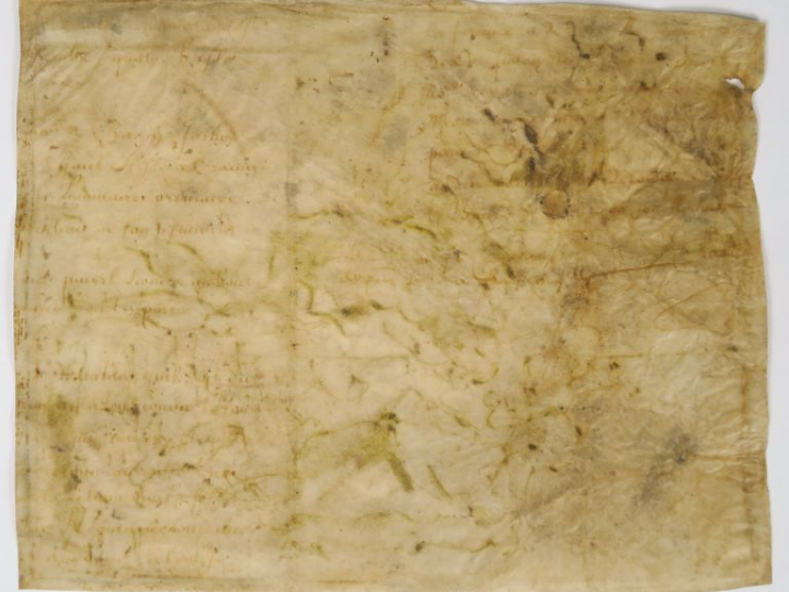 Ecole XVIIème. "Scène de la passion du Christ".  Dessin sur vélin. Dim