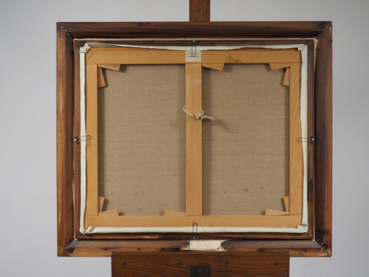 Jean-Pierre CAPRON. "Lumière à la tombée du jour". Huile sur toile. Si