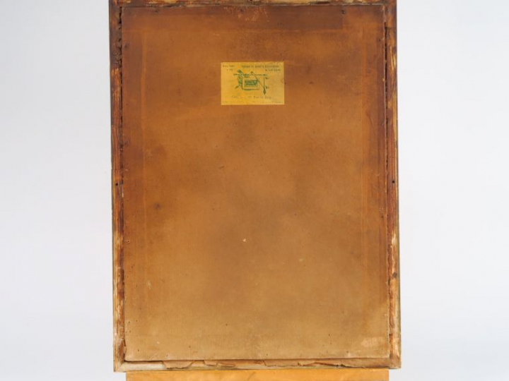 COSSON. "Jeune femme fumant". Aquarelle, signée en bas à gauche. Dim. 