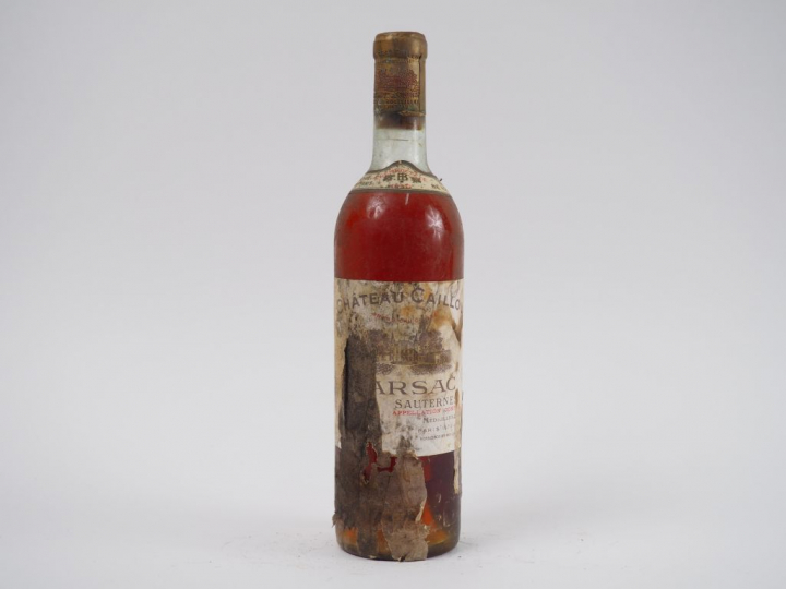 1 BOUTEILLE CHÂTEAU CAILLOU 'CRÈME DE TÊTE' SAUTERNES - 1959 - LB/ET