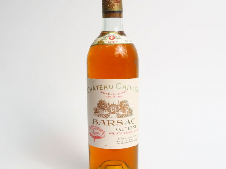 1 BOUTEILLE CHÂTEAU CAILLOU SAUTERNES - 1967 - BG