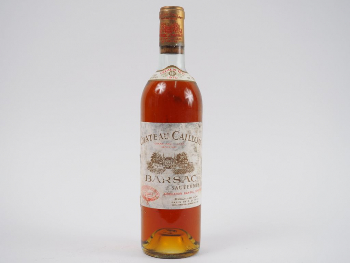 1 BOUTEILLE CHÂTEAU CAILLOU 'CRÈME DE TÊTE' SAUTERNES - 1970 - ET