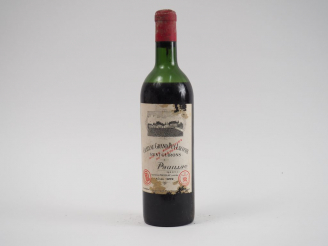 Vente aux enchères 1 BOUTEILLE CHÂTEAU GRAND PUY LACOSTE GCC PAUILLAC - 1959 - BEP/CAPS C