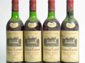 Vente aux enchères 4 BOUTEILLES CHÂTEAU CANTINOT BORDEAUX SUPERIEUR - 1972 - 1 HEP/2 MEP/