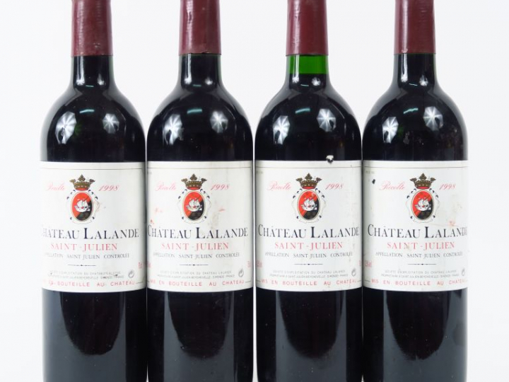 4 BOUTEILLES CHÂTEAU LALANDE ST JULIEN - 1998