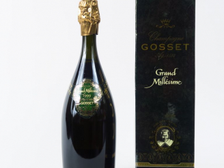 Vente aux enchères 1 BOUTEILLE CHAMPAGNE GOSSET 'GRAND MILLESIME' - 1999 - COFFRET