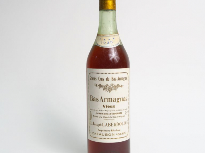 1 BOUTEILLE BAS ARMAGNAC DOMAINE D'ESCOUBES JOSEPH LABERDOLIVE 43° - 1