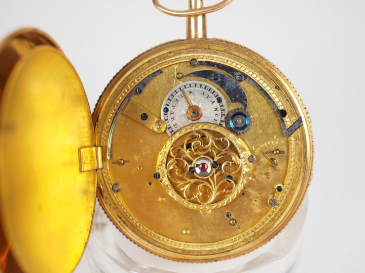 Montre de gousset en or jaune. Poids tel. 112 g