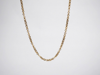 Vente aux enchères Chaine en or jaune, maille forçat.  Poids. 5,87 g