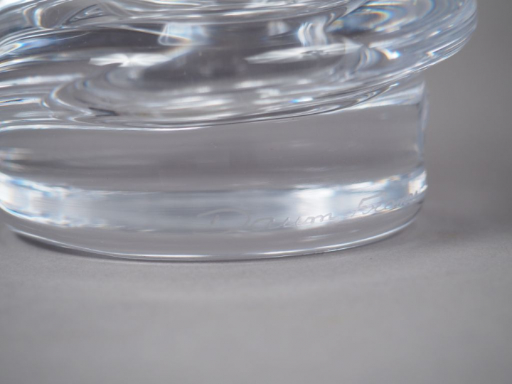 DAUM France. Vase en cristal. H. 24 cm.