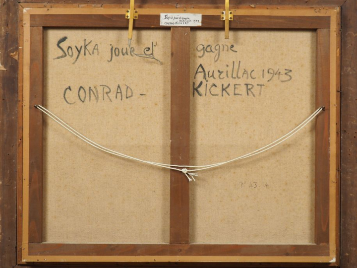 Jean Théodore CONRAD KICKERT. "Soyka joue et gagne". Huile sur toile, 