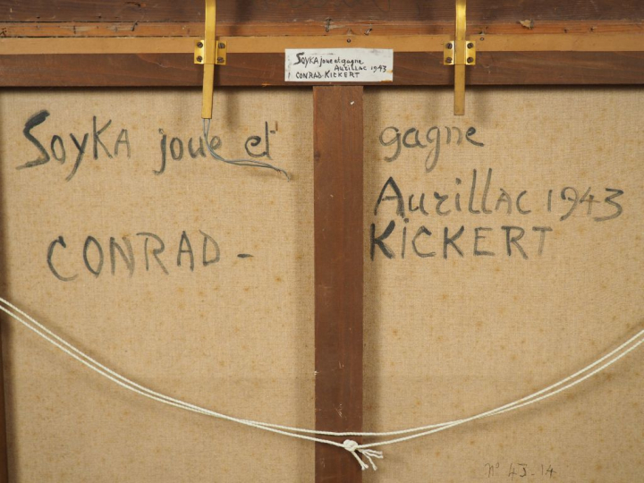 Jean Théodore CONRAD KICKERT. "Soyka joue et gagne". Huile sur toile, 