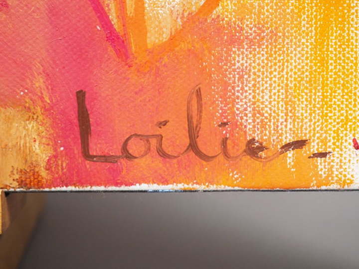 LOILIER. "En été". Huile sur toile, signée en bas à droite. Dim.  92 x