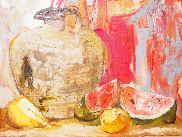 LOILIER. "En été". Huile sur toile, signée en bas à droite. Dim.  92 x