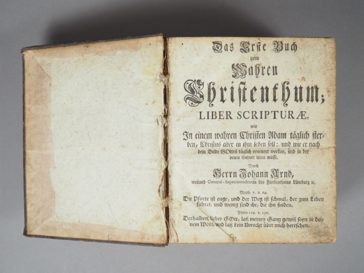 ARNDS (Johan). Wahres Christentum - Paradiegartlein aller Christluchen