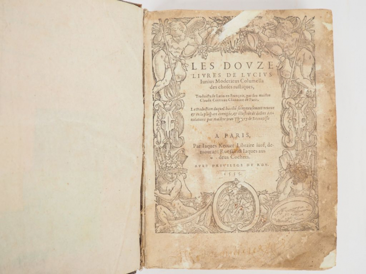 COLUMELLE (Junius Moderatus). Les douze livres des choses rustiques. T