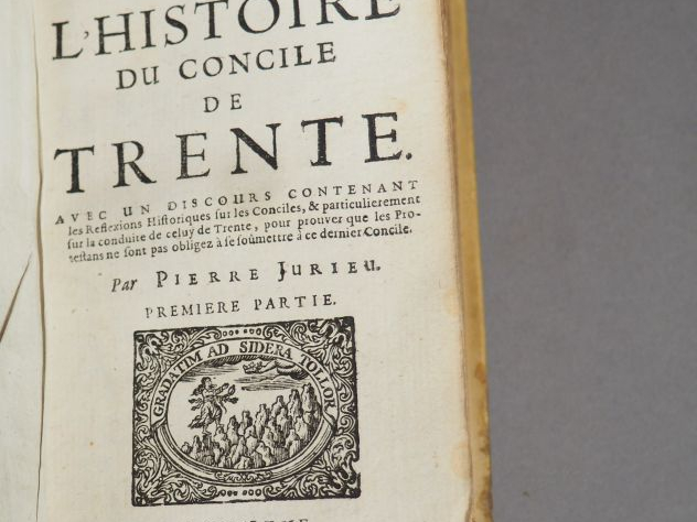 [Protestantisme]. JURRIEU (Pierre). Abrégé de l'histoire du concile de