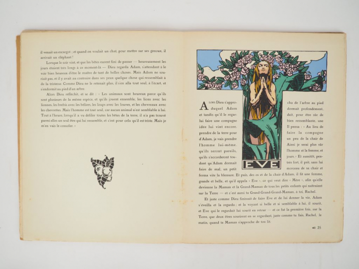 ANDRE (Jacqueline). La création et l'histoire d'Adam et d'Eve. Paris, 