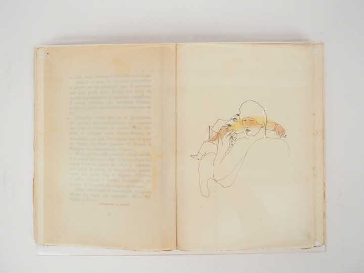 COCTEAU (Jean). Le Grand  Écart. Roman illustré de vingt-deux dessins 
