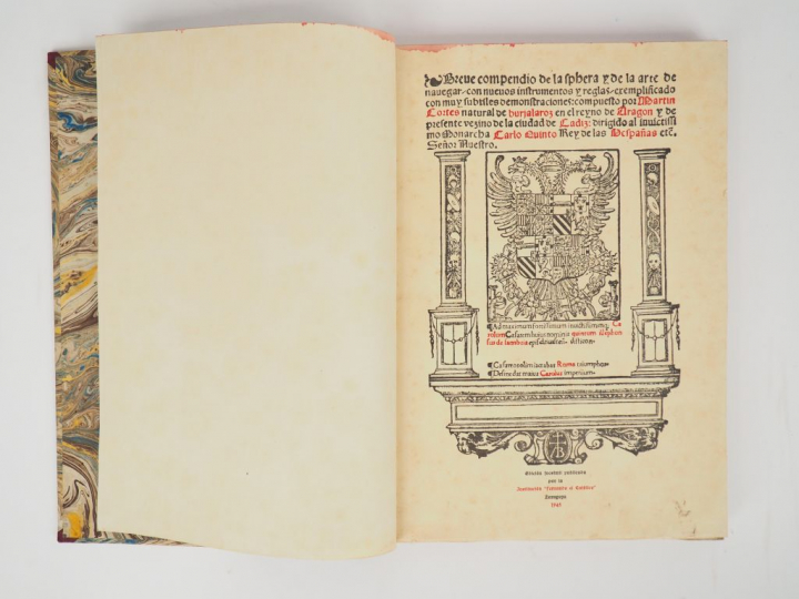 CORTES (Martin). Breve compendio de la sphera y de la arte de navegar 