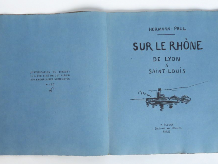 HERMANN-PAUL. Sur le Rhône de Lyon à Saint-Louis. Paris, Floury s.d. (