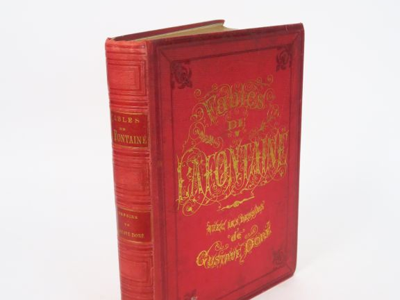 LA FONTAINE. Fables, dessins de G. Doré. Paris, Hachette 1868. Percali