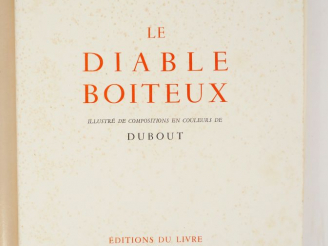 Vente aux enchères LE SAGE. Le Diable boiteux illustré de compositions en couleurs de Dub