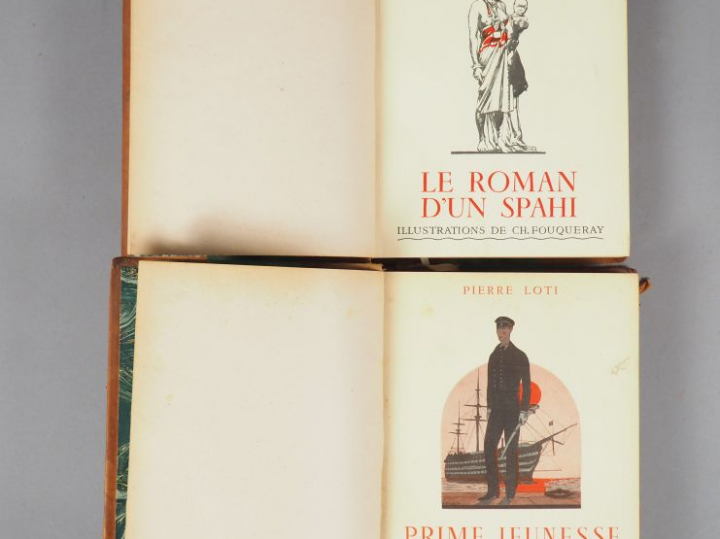 LOTI. Un officier suvi d'un jeune officier pauvre. Illustr. A. E. Mart