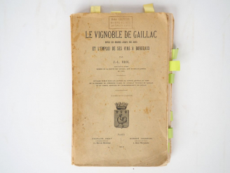 Vente aux enchères RIOL (J.-L.). Le Vignoble de Gaillac depuis son origine jusqu'à nos jo