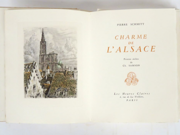 SCHMITT (Pierre). Charme de l'Alsace. Pointes-sèches de Ch. SAMSON. Pa